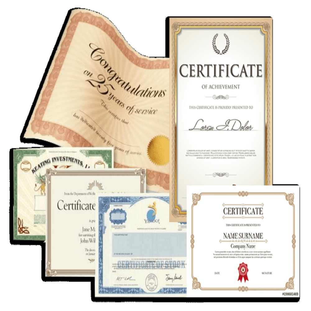 Certificates