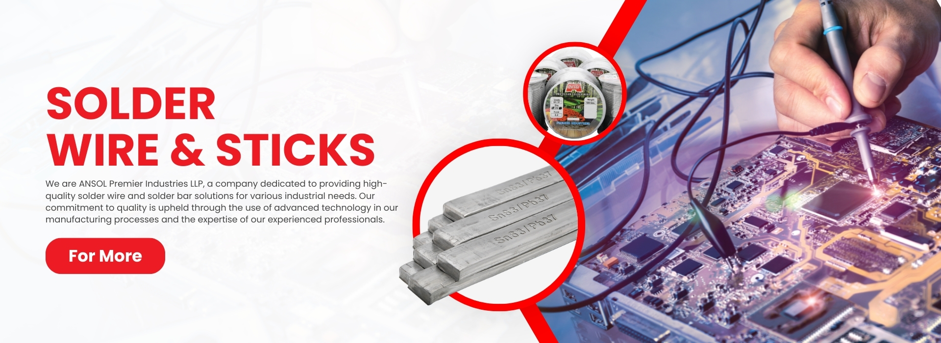 solder wire and sticks banner